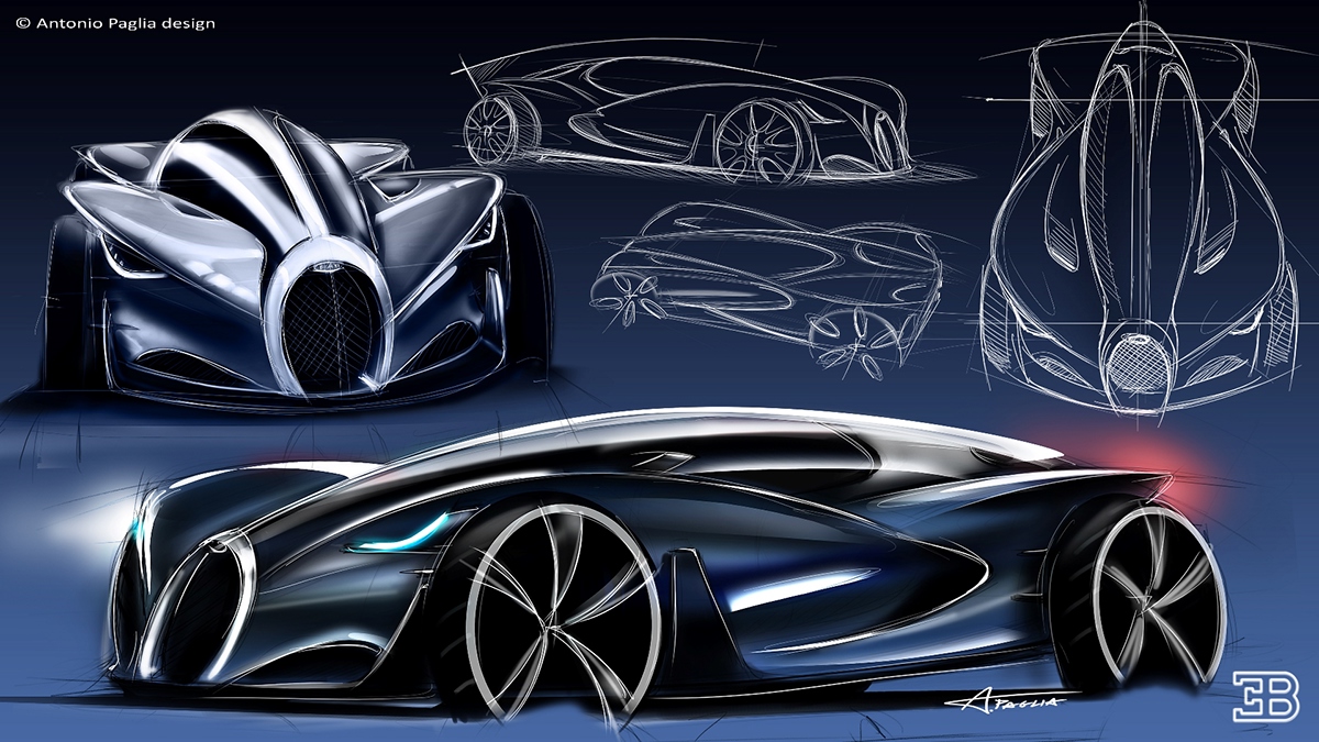 Bugatti Chiel，Dream，automobile，conceptual design，flight，